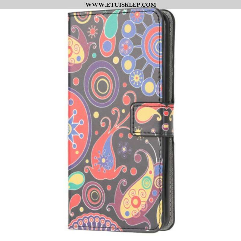 Etui Folio do Samsung Galaxy A52 4G / A52 5G / A52s 5G Rysunki Galaktyk